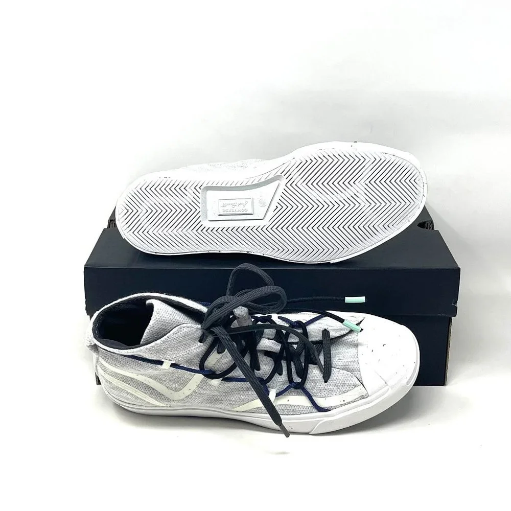 💖MEGA SALE💖Converse Jack Purcell Rally Mid White Gray Shoes Women  170947C